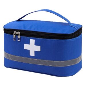 Juoungle Erste-Hilfe-Koffer Medikamententasche Notfalltasche Leer Erste Hilfe Tasche, Blau, (Set, 1 St), Erste Hilfe
