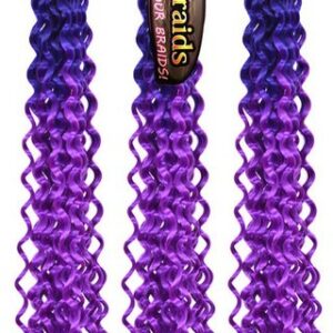 MyBraids YOUR BRAIDS! Kunsthaar-Extension Deep Wave Crochet Braids 3er Pack Flechthaar Ombre Zöpfe Wellig