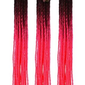 MyBraids YOUR BRAIDS! Kunsthaar-Extension Senegalese Twist Crochet Braids 3er Pack Ombre Zöpfe