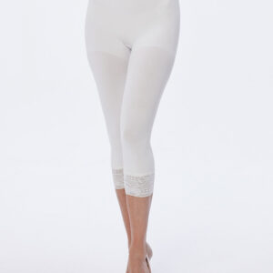 Pure Shape Capri-Leggings mit Schleifenspitze XL weiß