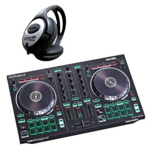 Roland Audio DJ Controller Roland DJ-202 USB-DJ-Controller + Kopfhörer