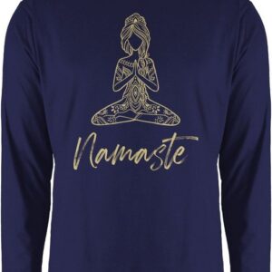 Shirtracer Rundhalsshirt Namaste Yoga Meditation Mandala Yoga