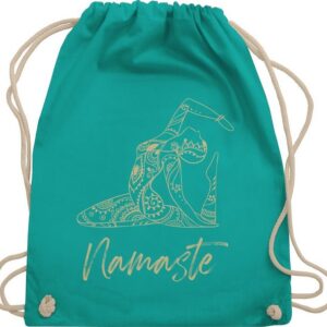 Shirtracer Turnbeutel Namaste Yoga Geschenk Mandala, Yoga