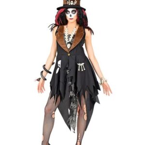 Widmann S.r.l. Hexen-Kostüm Halloween Kostüm 'Voodoo Priesterin' für Damen, G