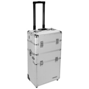 anndora Trolley Aluminium Reisekoffer 60 L Koffer Beautycase 2 Räder - Farbwahl, 2 Rollen