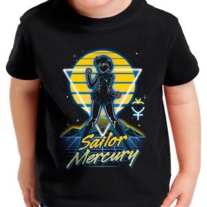 style3 Print-Shirt Kinder T-Shirt Sailor Mercury sailor moon anime manga cosplay crystal