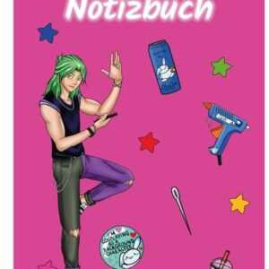 A 4 Notizblock Manga Quinn, pink, blanko