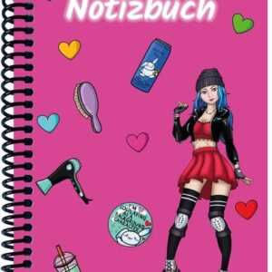 A 4 Notizbuch Manga Enora, pink, blanko