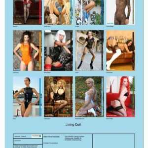 Living Doll - Fetish Flexi Girls (hochwertiger Premium Wandkalender 2024 DIN A2 hoch), Kunstdruck in Hochglanz