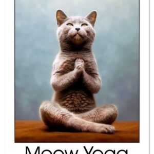 Meow Yoga (Wall Calendar 2024 DIN A4 portrait), CALVENDO 12 Month Wall Calendar
