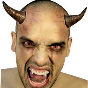 Satans Hörner braun-schwarz Halloween Make-up