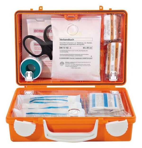 Söhngen Erste-Hilfe-Koffer, Quick Inhalt Standard DIN13157 orange