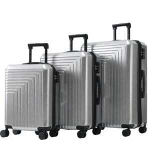 Ulife Trolleyset Kofferset Hartschalen-Trolley Handgepäck Reisekoffer, 4 Rollen, M-L-XL 3-teiliges Koffer-Set,hochwertigem PVC-Material
