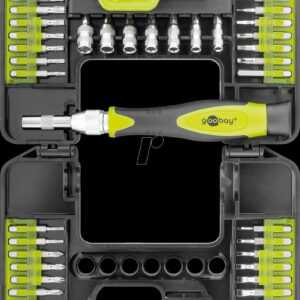 Wentronic goobay - Precision screwdriver with bit and socket set - 37 Stücke - in Koffer (74003)