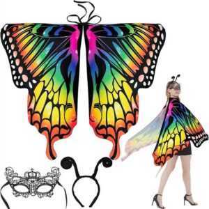 Xkatharsis Kostüm-Flügel Damen-Schmetterlingskostüm, Cosplay-Abschlussball-Party-Umhang