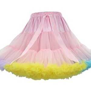 Xkatharsis Partyanzug Puffy bunte Petticoats für Damen, Karnevals-Partyröcke