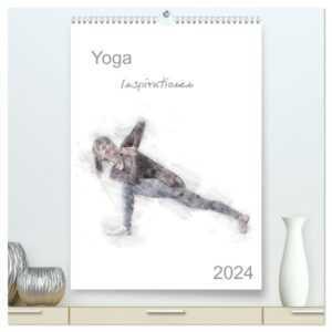 Yoga Inspirationen - Familienplaner (hochwertiger Premium Wandkalender 2024 DIN A2 hoch), Kunstdruck in Hochglanz
