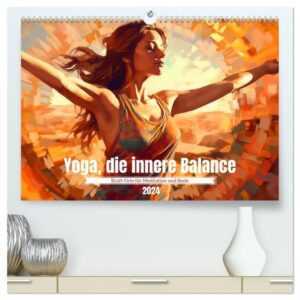 Yoga, die innere Balance (hochwertiger Premium Wandkalender 2024 DIN A2 quer), Kunstdruck in Hochglanz