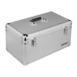 anndora Werkzeugkoffer 28 LWerkzeugkasten Werkzeugbox - silber - Alu Rahmen Koffer Einlageschale für Werkzeug