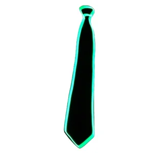 2024 Fashion Men LED Luminous Necktie Glowing Neon EL Wire Light Up Neck Tie Stripe Masquerade Party Cosplay Decoration