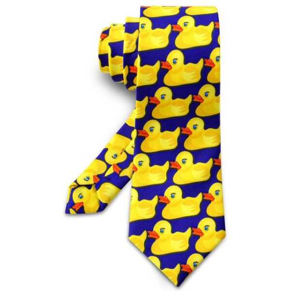 AquaBreeze Krawatte Herren Krawatten, Ducky Tie für Herren (1-St., Schmale Krawatte Elegant Hochzeit Krawatte) Für Büro oder Festliche Veranstaltunge
