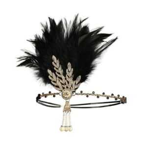 Bizaical Stirnband 1920s Stirnband Feder Damen, Accessoires Damen, Feder Haarband (1-St)