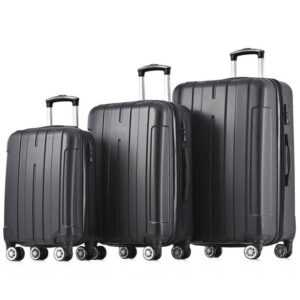EXTSUD Koffer M-L-XL Gepäckset, Hartschalen-Trage-ABS-Material, Universal-Rad-Doppelrad mit TSA-Schloss für mehr Sicherheit