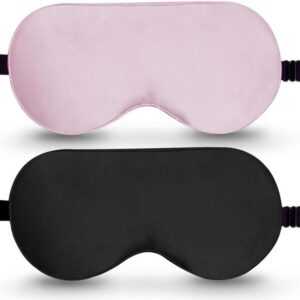 FIDDY Augenmaske Schlafmaske, 2er-Pack Augenmaske für Schlaf, Reisen, Yoga, 2-tlg.