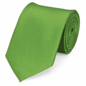 Fabio Farini Krawatte Grüne Herren Krawatten - Schlips mit Farbton Grün in 8cm (ohne Box, Unifarben) Breit (8cm), Grasgrün