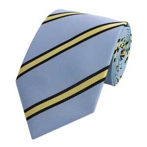 Fabio Farini Krawatte Herren Krawatte Blautöne - verschiedene Blaue Männer Schlips in 8cm (ohne Box, Gestreift) Breit (8cm), Teal Blue/Sweet Celery/Black