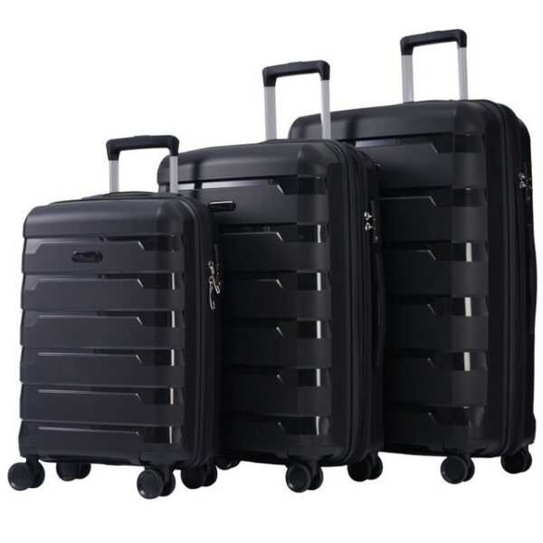 Gotagee Koffer 3-teiliger Koffer Reisekoffer Universalräder TSA-Schlössern Koffer