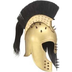 Griechischer Krieger-Helm Antik Replik für larp Messing Stahl vidaXL486562