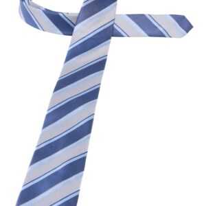 Krawatte in rauchblau gestreift