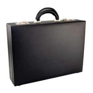 MONOLITH Businesstasche Diplomaten Koffer mit silbernen Zahlenschlösser - Schwarz - PVC Body (1-tlg)