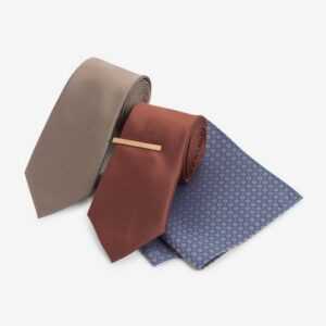 Next Krawatte Strukturierte Krawatte und Einstecktuch im Set (4-St)