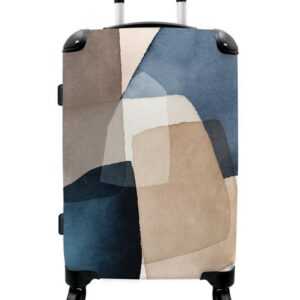 NoBoringSuitcases.com© Koffer Abstrakt - Kunst - Aquarell - Design 67x43x25cm, 4 Rollen, Mittelgroßer Koffer für Erwachsene, Reisekoffer