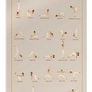 Posterlounge Acrylglasbild Editors Choice, 25 Yoga Poses, Japandi Illustration