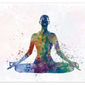 Posterlounge Poster nobelart, Yoga-Übung IV, Fitnessraum Illustration