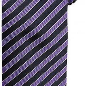 Premier Workwear Krawatte Double Stripe Tie / Breite 3" / 7,5 cm / Länge 57" / 144 cm
