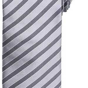 Premier Workwear Krawatte Double Stripe Tie / Breite 3" / 7,5 cm / Länge 57" / 144 cm