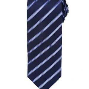 Premier Workwear Krawatte Sports Stripe Tie / Breite 3" / 7,5 cm / Länge 57" / 144 cm