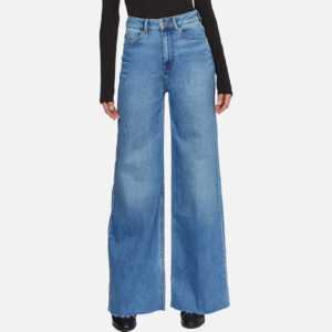 Tommy Hilfiger Faded Cotton-Blend Wide Leg Jeans - W30