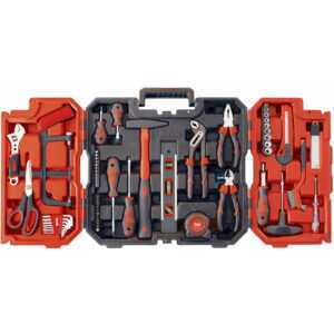 Werkzeug-Koffer inkl. Werkzeug-Set, 70-teilig, gefüllt, robust - KWB