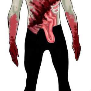 Zombie Skin Suit für Halloween L