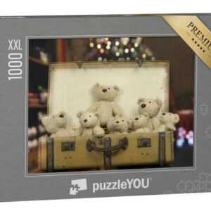 puzzleYOU Puzzle Ein Vintage-Koffer voller Teddybären, 1000 Puzzleteile, puzzleYOU-Kollektionen Nostalgie