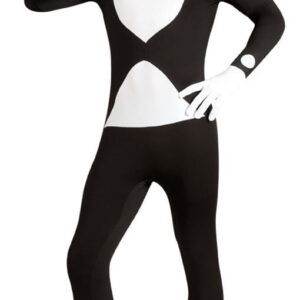 schwarzer eleganter Skin Suit XL Gentleman Overallschwarzer