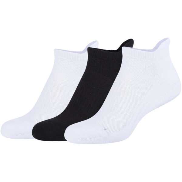 3er Pack camano Yoga Antirutsch Sneakersocken 0800 - black white 35-38