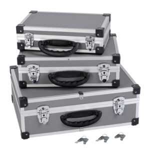 Alukoffer Aluminium-Koffer 3-in-1 Allround Werkzeugkoffer-Set stapelbar