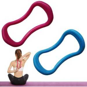 Amirror Smart Ug - Faszien-Dehnungsring, 2 Stück Yoga Ring Pilates Kreise, Yoga Massage Ring, Fitness Stretching Ring zum Dehnen, Bauch- und