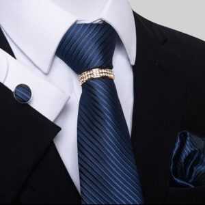 AquaBreeze Krawatte Krawatte Herren-Jacquard-Mode (1-St., Set enthält Krawatte, quadratischen Schal) Fünf Stile aus einem Satz von 4 zu wählen